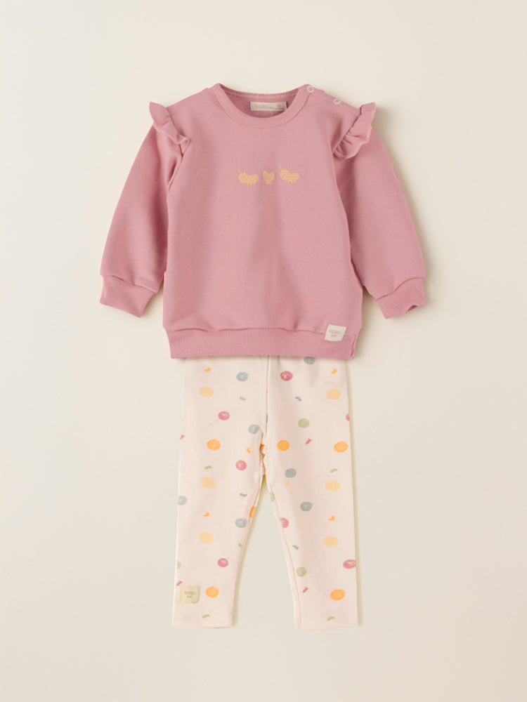 Conjunto para Bebê Rosa Astral Bugbee