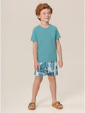 Conjunto Camiseta Shorts em Microfibra Verde Beach Bugbee
