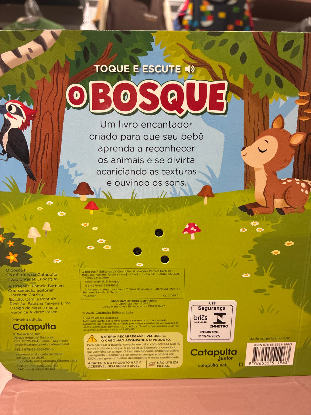 Livro para Bebês Toque e Escute (USB)
