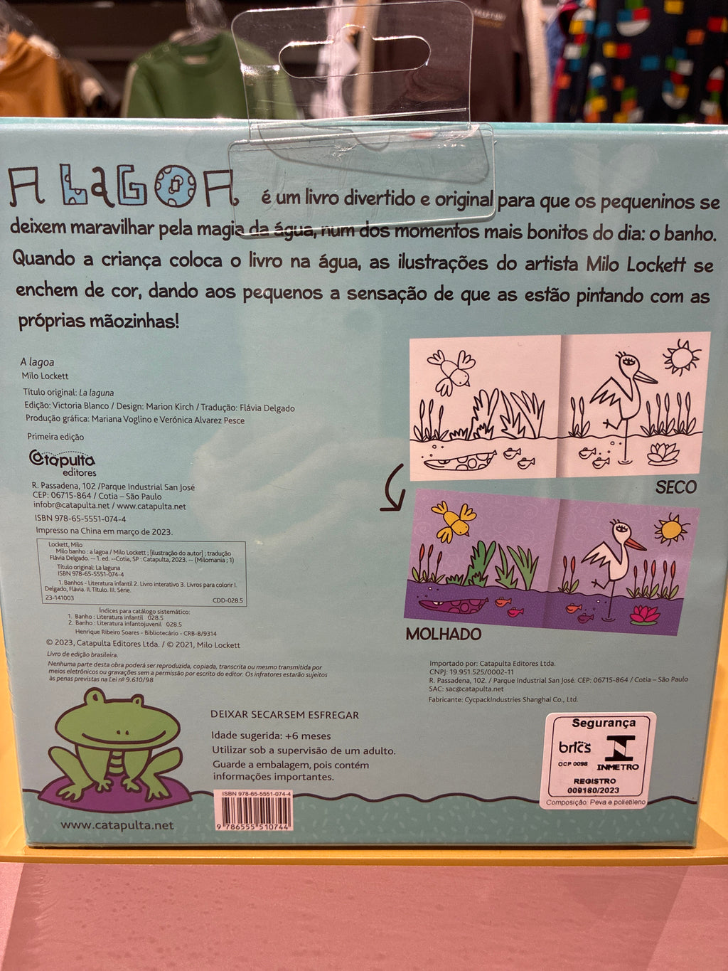 Livro de Banho que Colore quando Molha