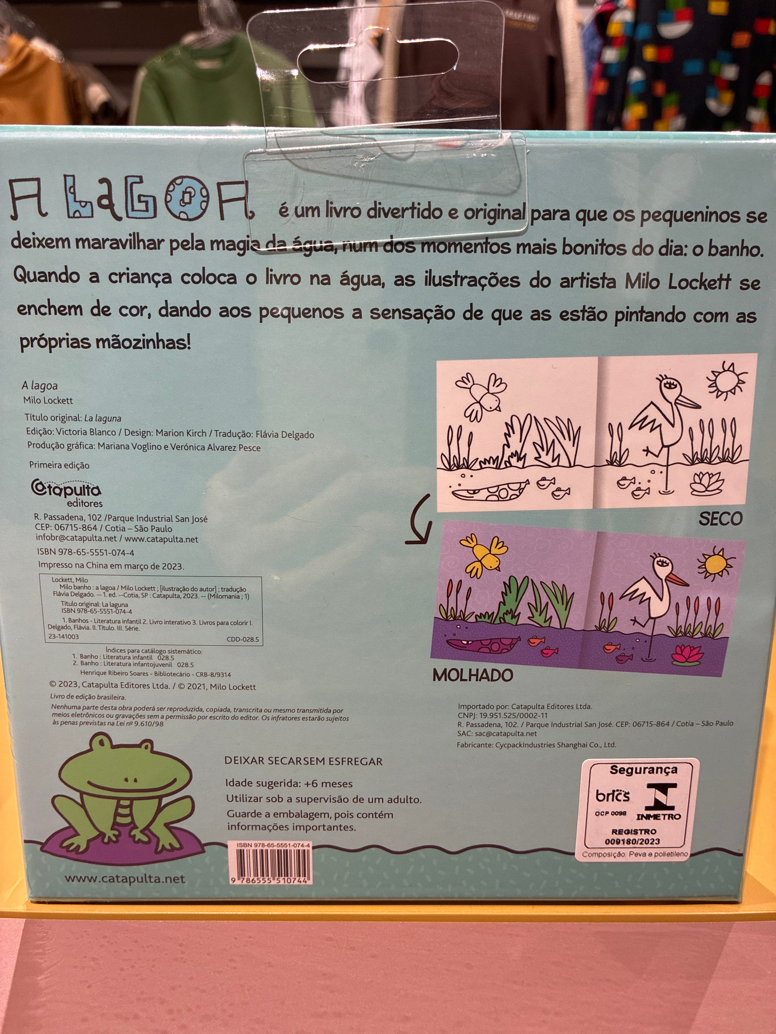 Livro de Banho que Colore quando Molha