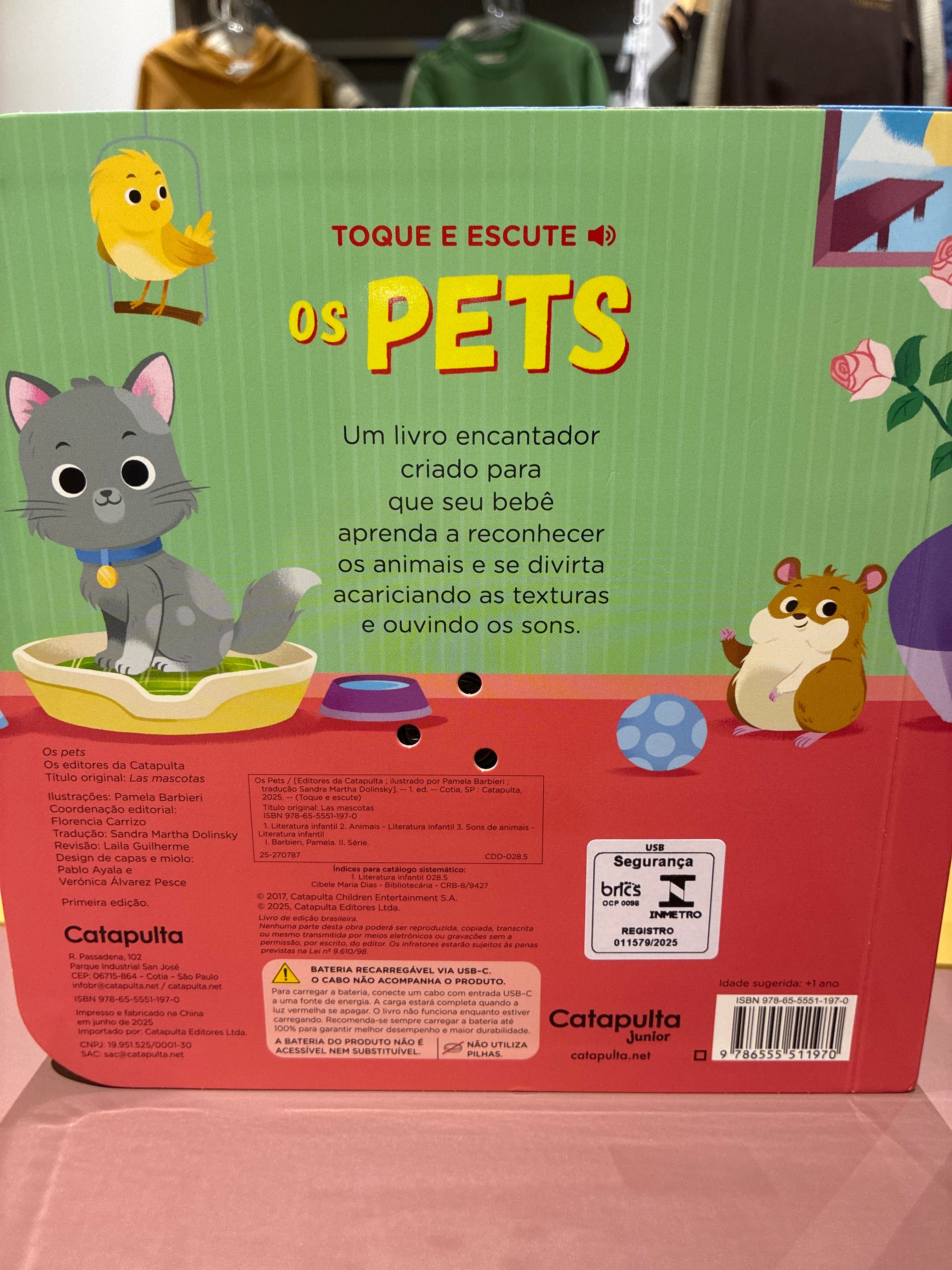Livro para Bebês Toque e Escute (USB)