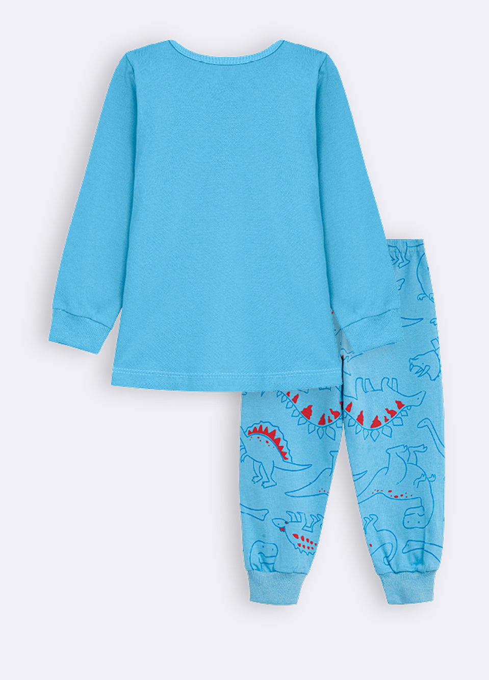 Pijama Manga Longa Bebê Dino Azul Veggi