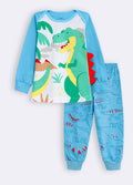 Pijama Manga Longa Bebê Dino Azul Veggi