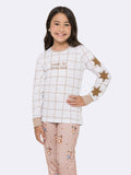 Pijama Infantil Manga Longa com Calça Jogger Wild West Veggi