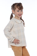 Blusa Liz Azul e Açafrão Petit Môme
