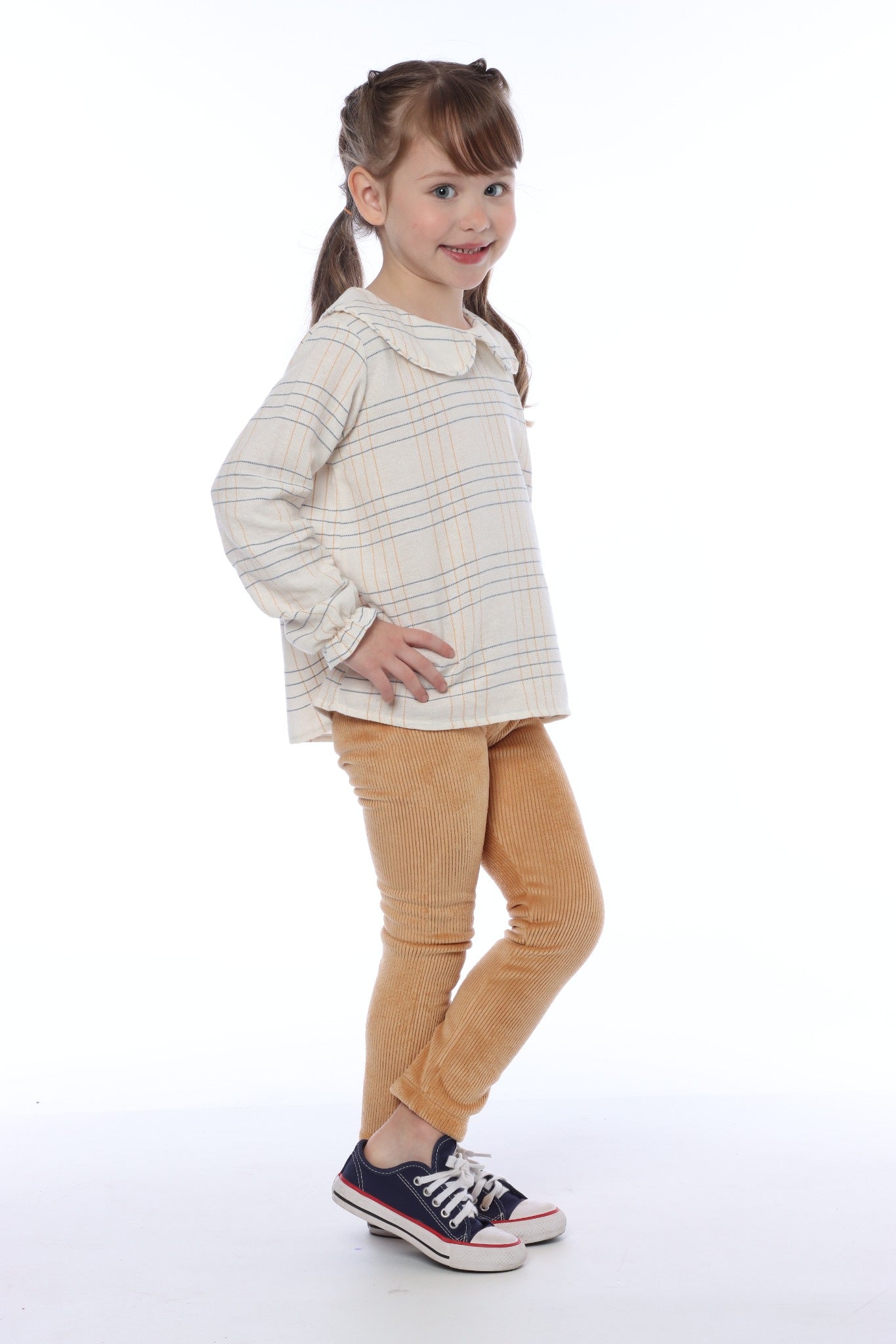 Blusa Liz Azul e Açafrão Petit Môme