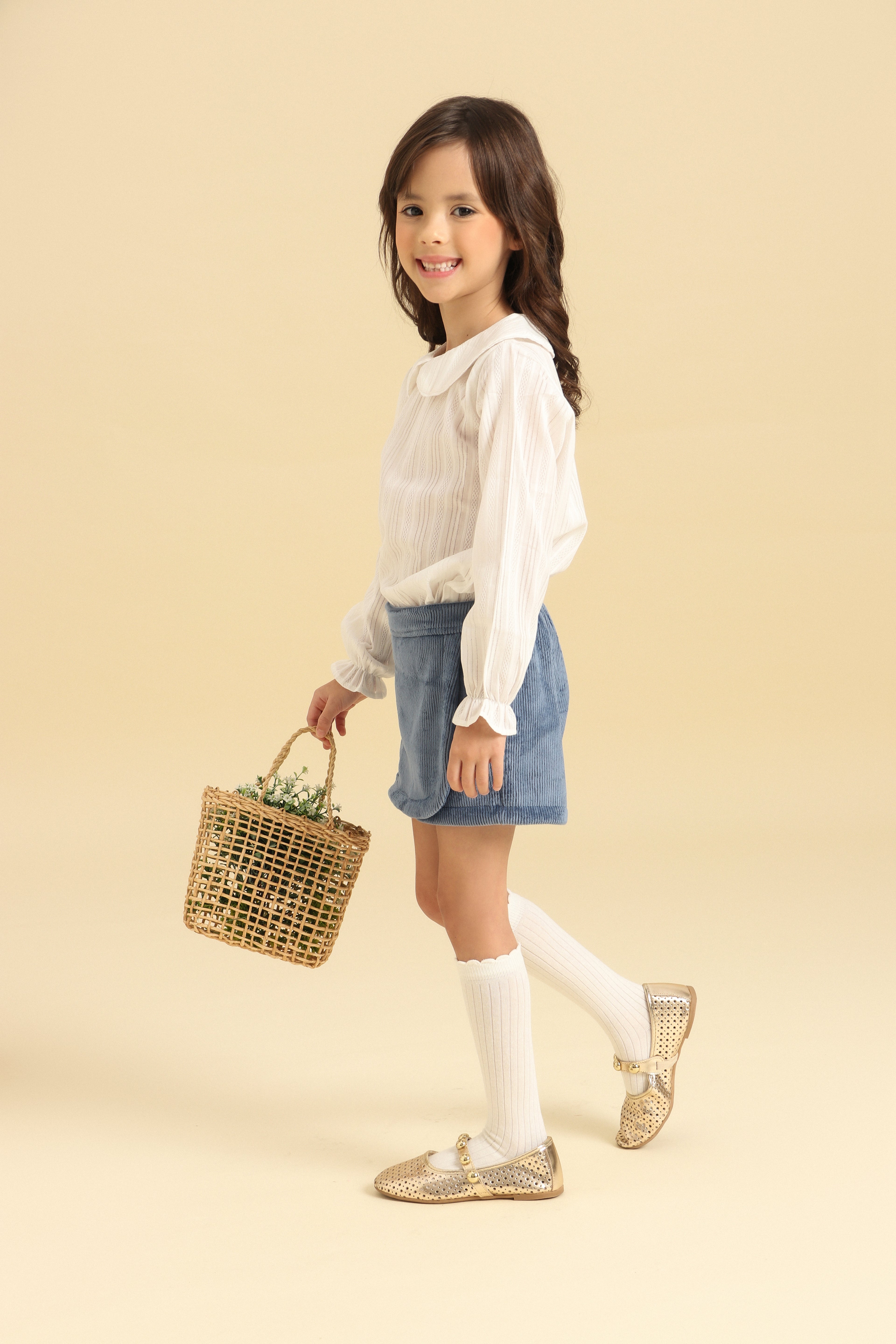 Blusa Liz Off-White Petit Môme