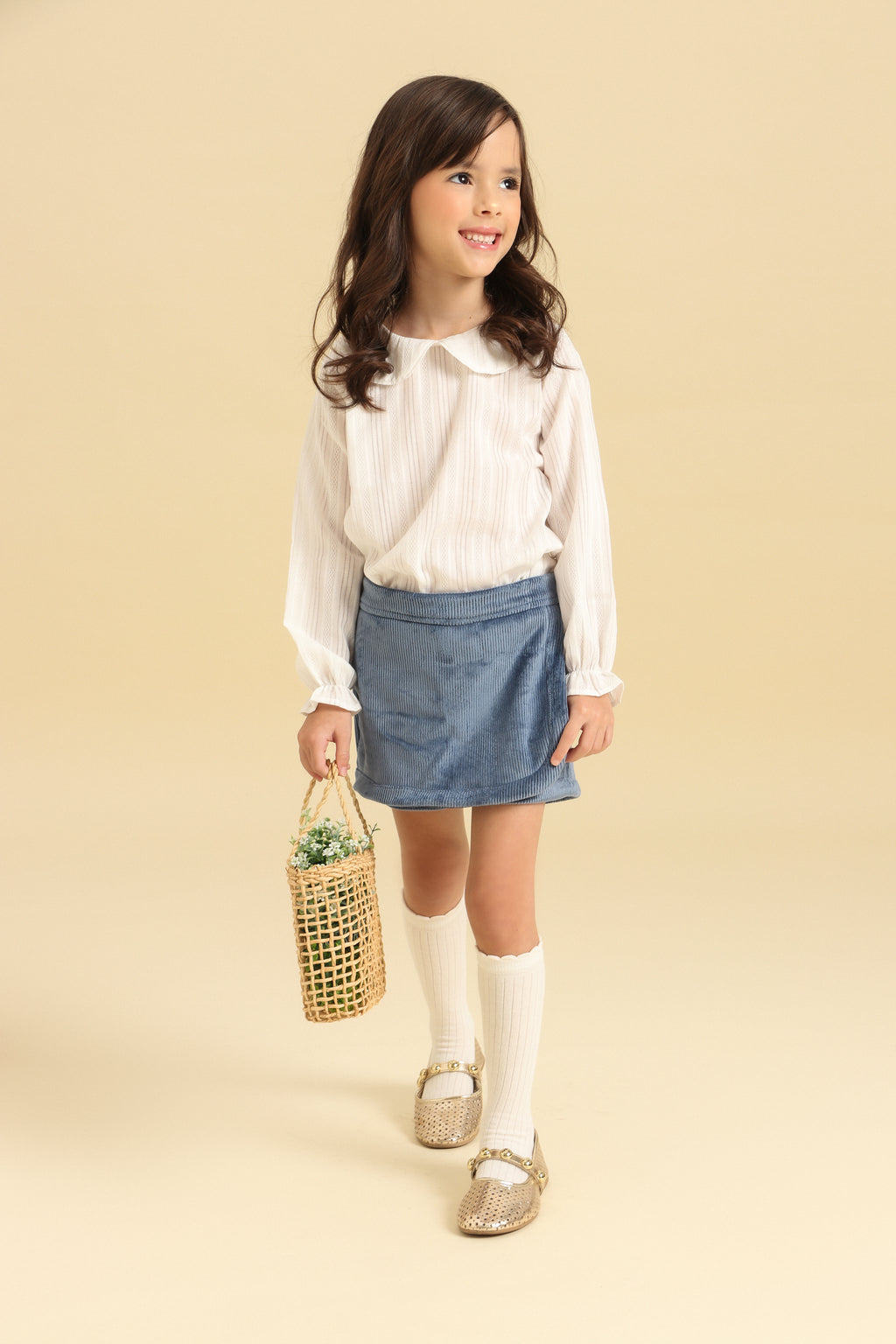 Blusa Liz Off-White Petit Môme