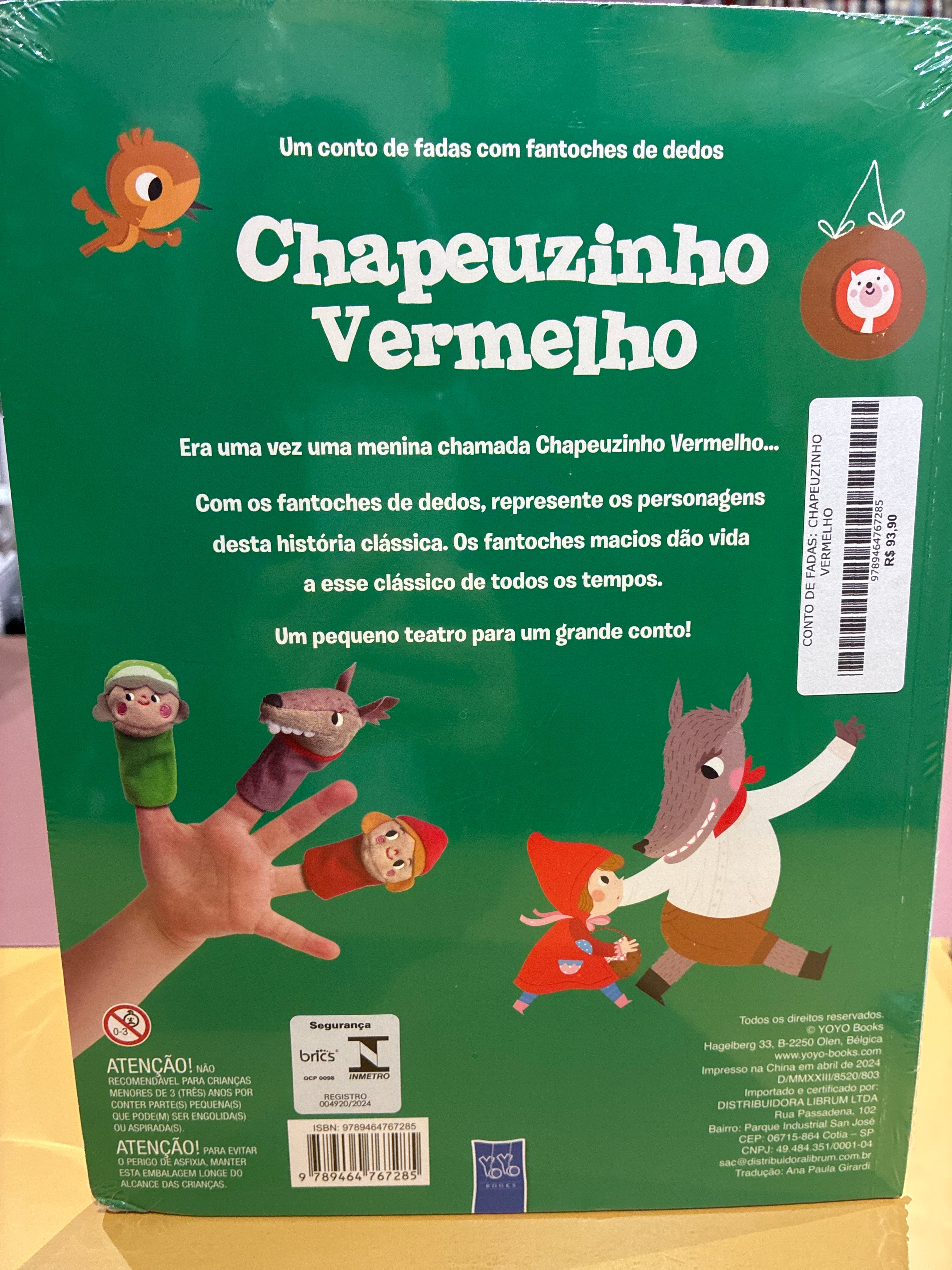 Um conto de fadas com fantoches de dedos