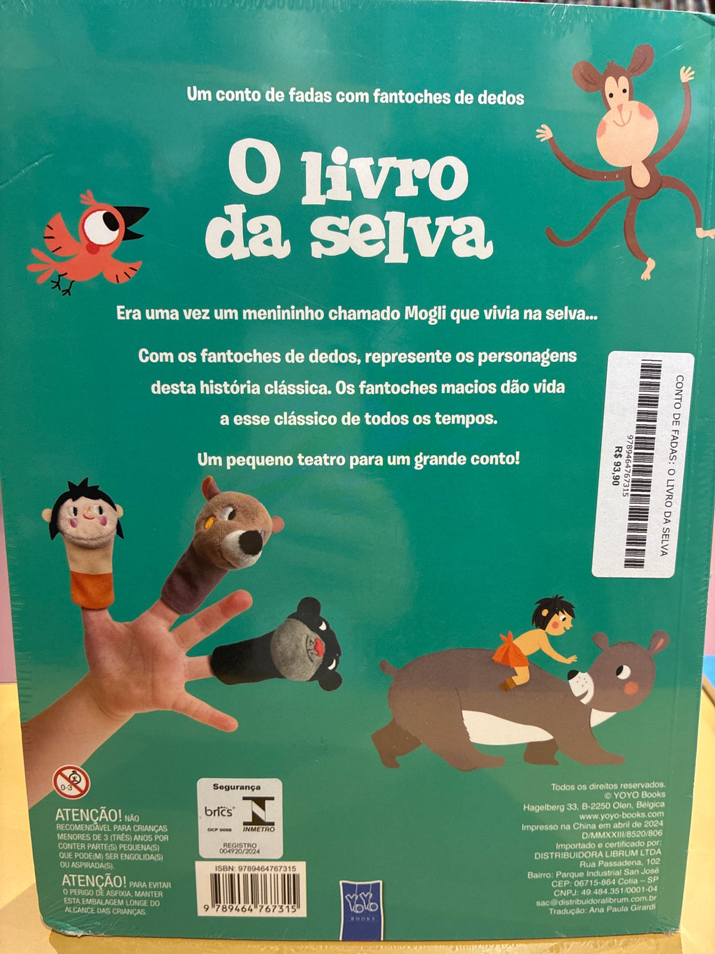 Um conto de fadas com fantoches de dedos