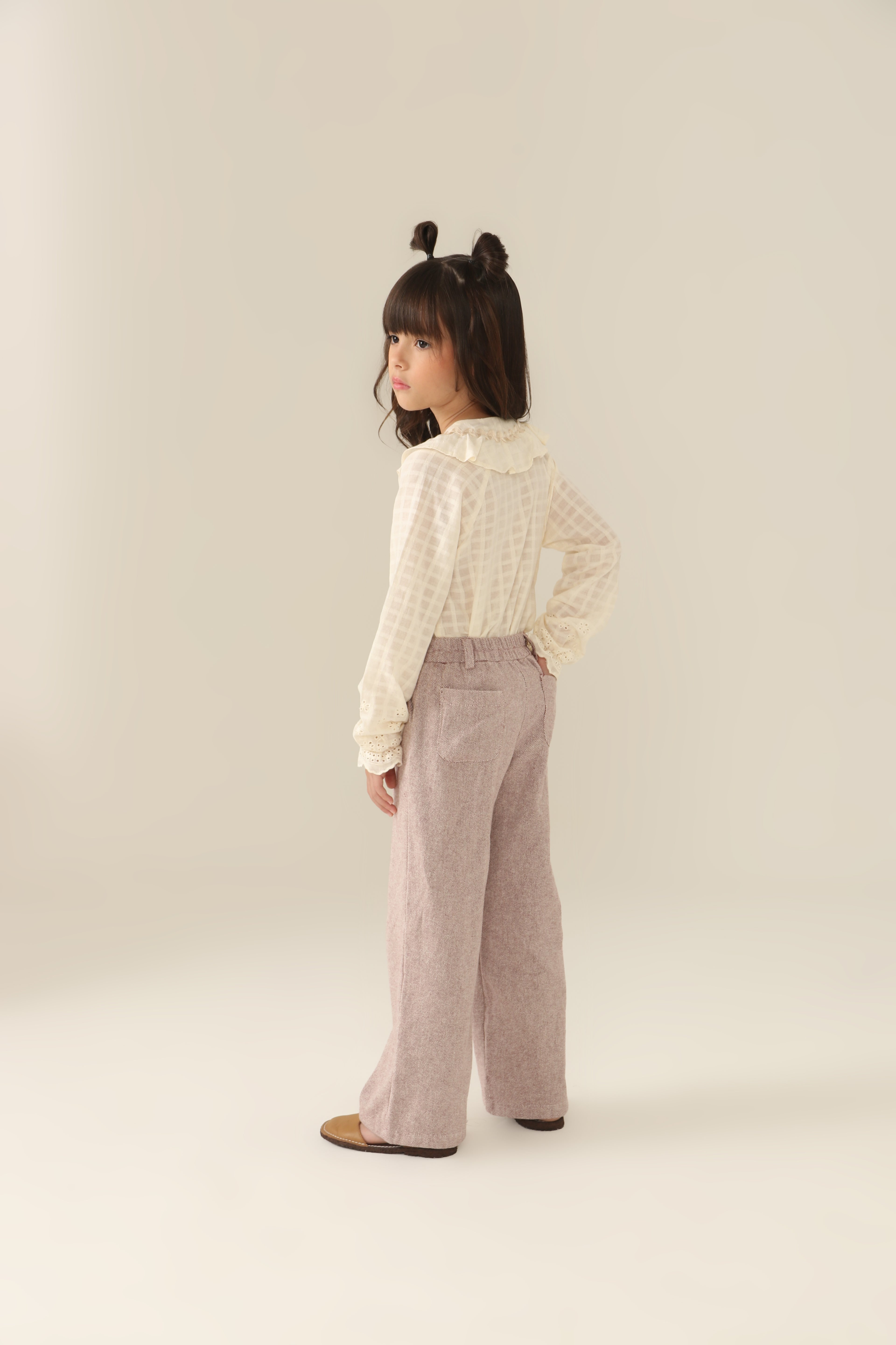 Calça Daniela Vinho e Cru Petit Môme
