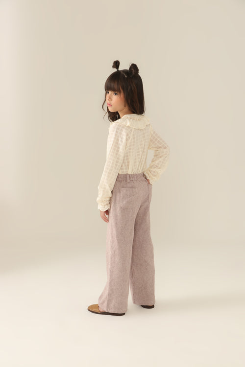 Calça Daniela Vinho e Cru Petit Môme