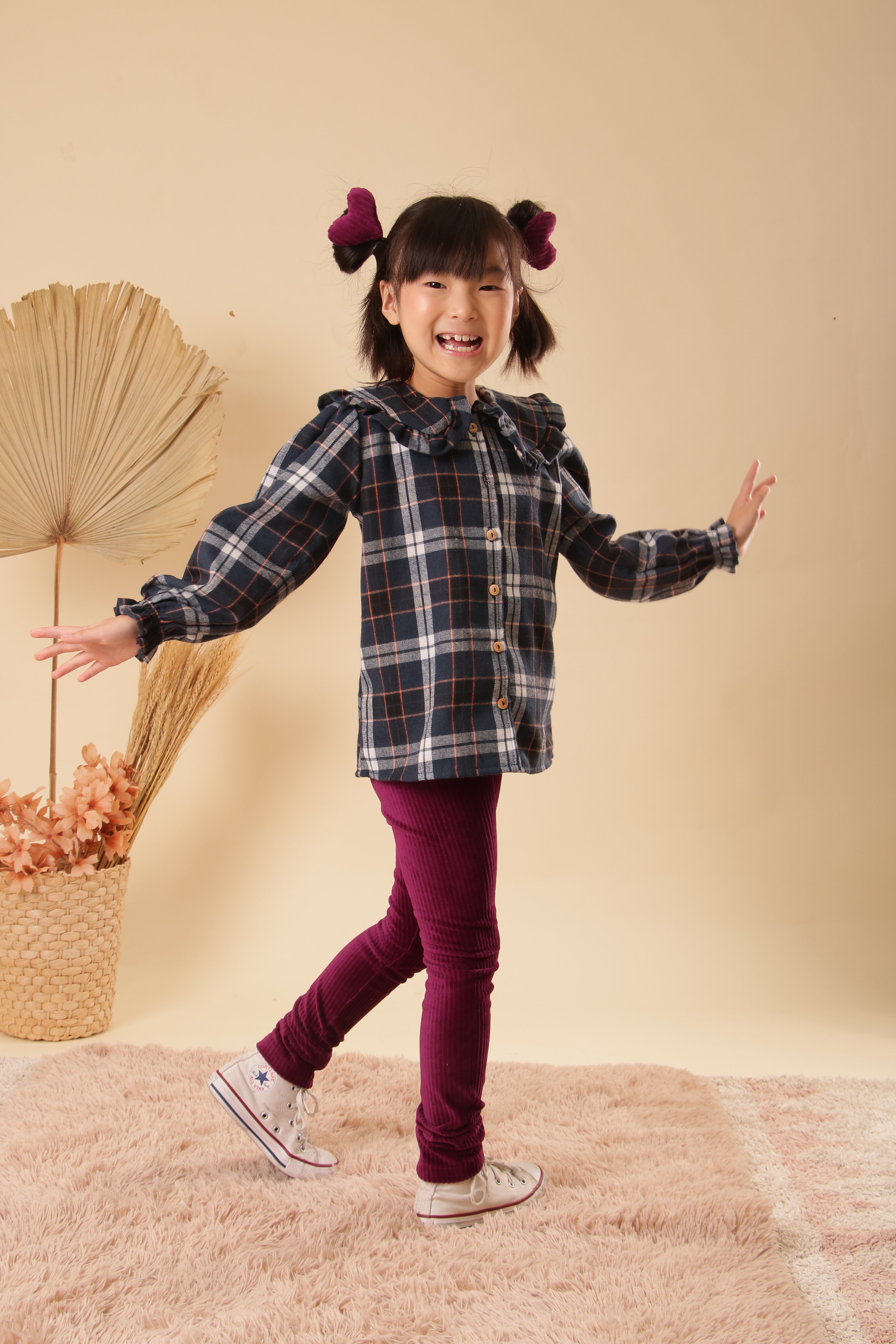 Camisa Antonele Xadrez Azul Petit Môme