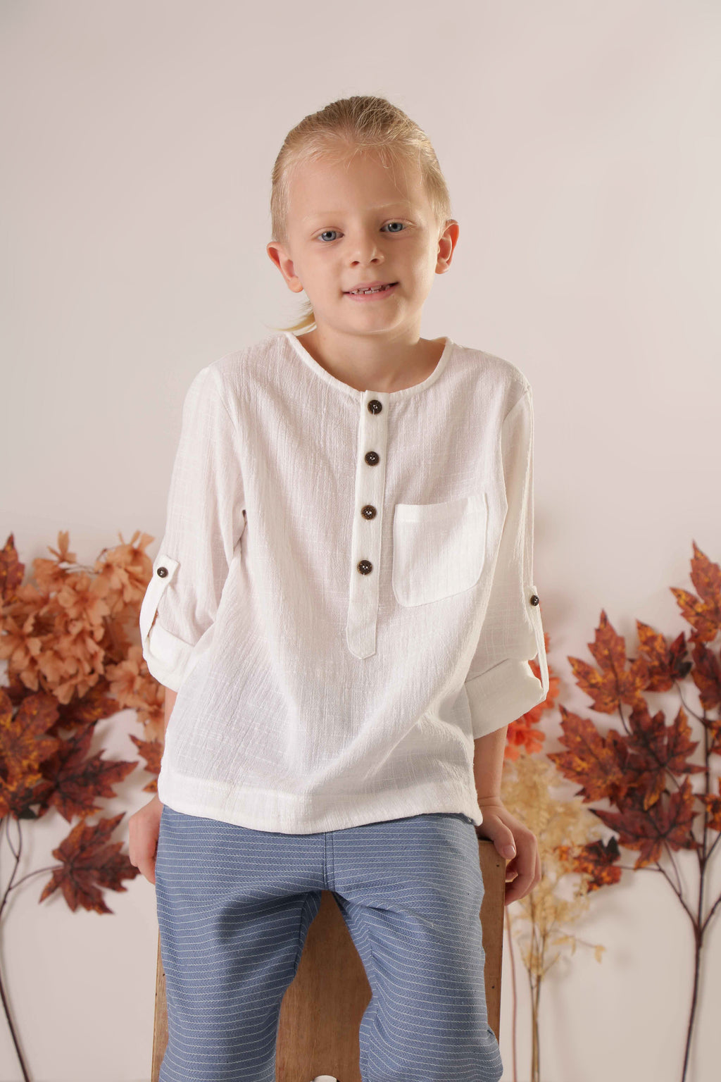 Camisa Pedro Branca Petit Môme