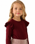 Blusa Isadora Bordô Petit Môme