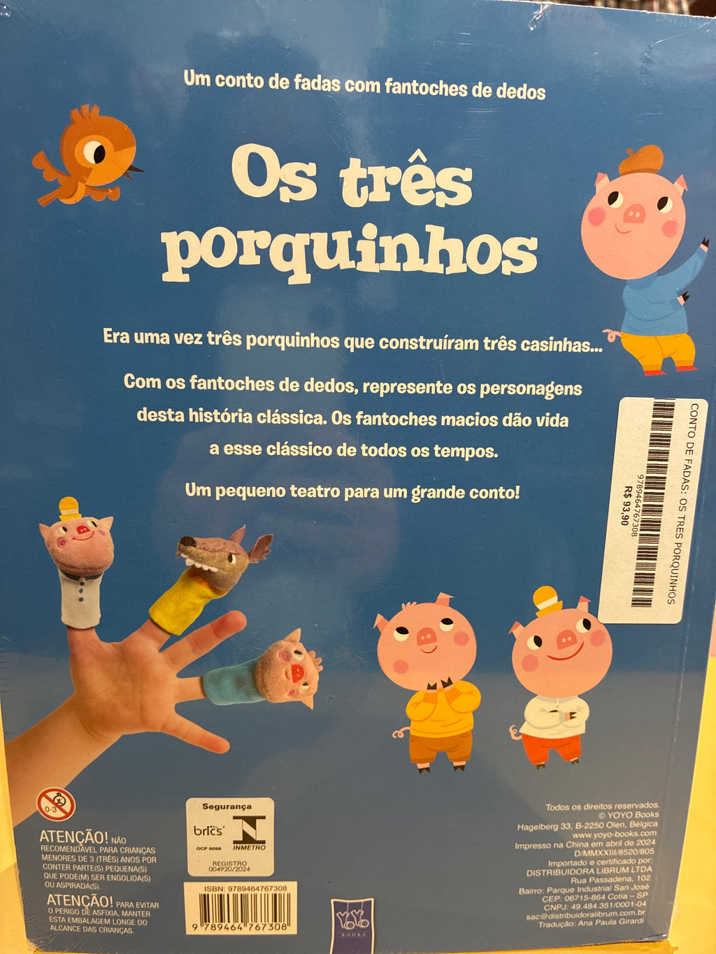 Um conto de fadas com fantoches de dedos