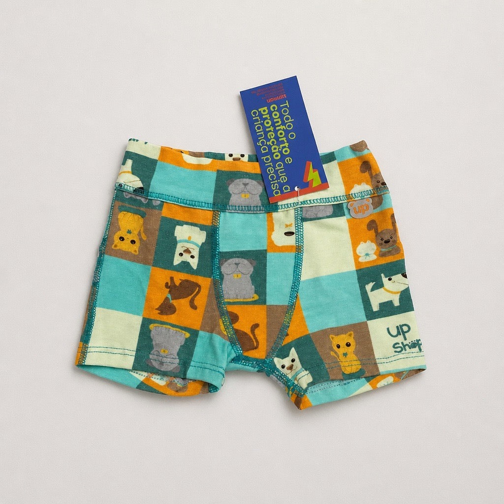 Cueca Boxer Infantil Estampada UpKiddy