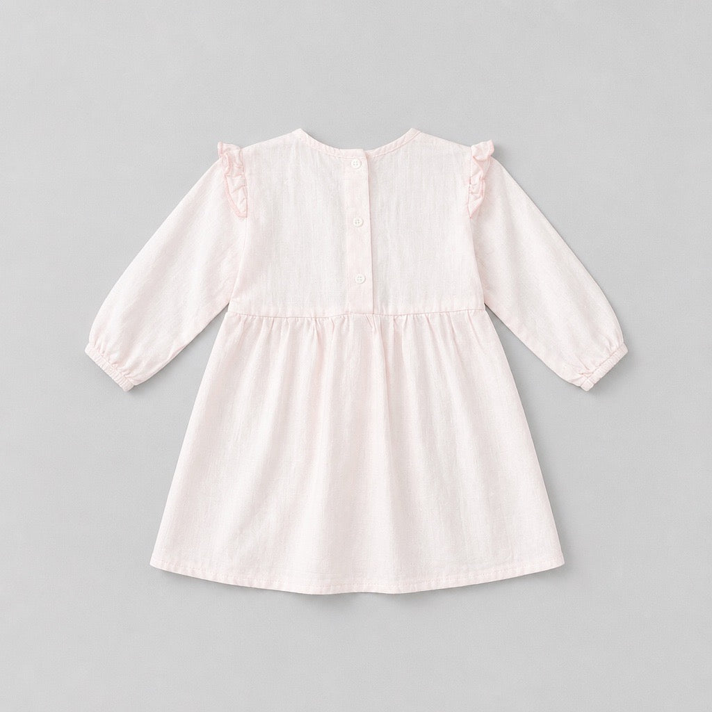 Vestido para Bebê Rosa Tapioca Bugbee