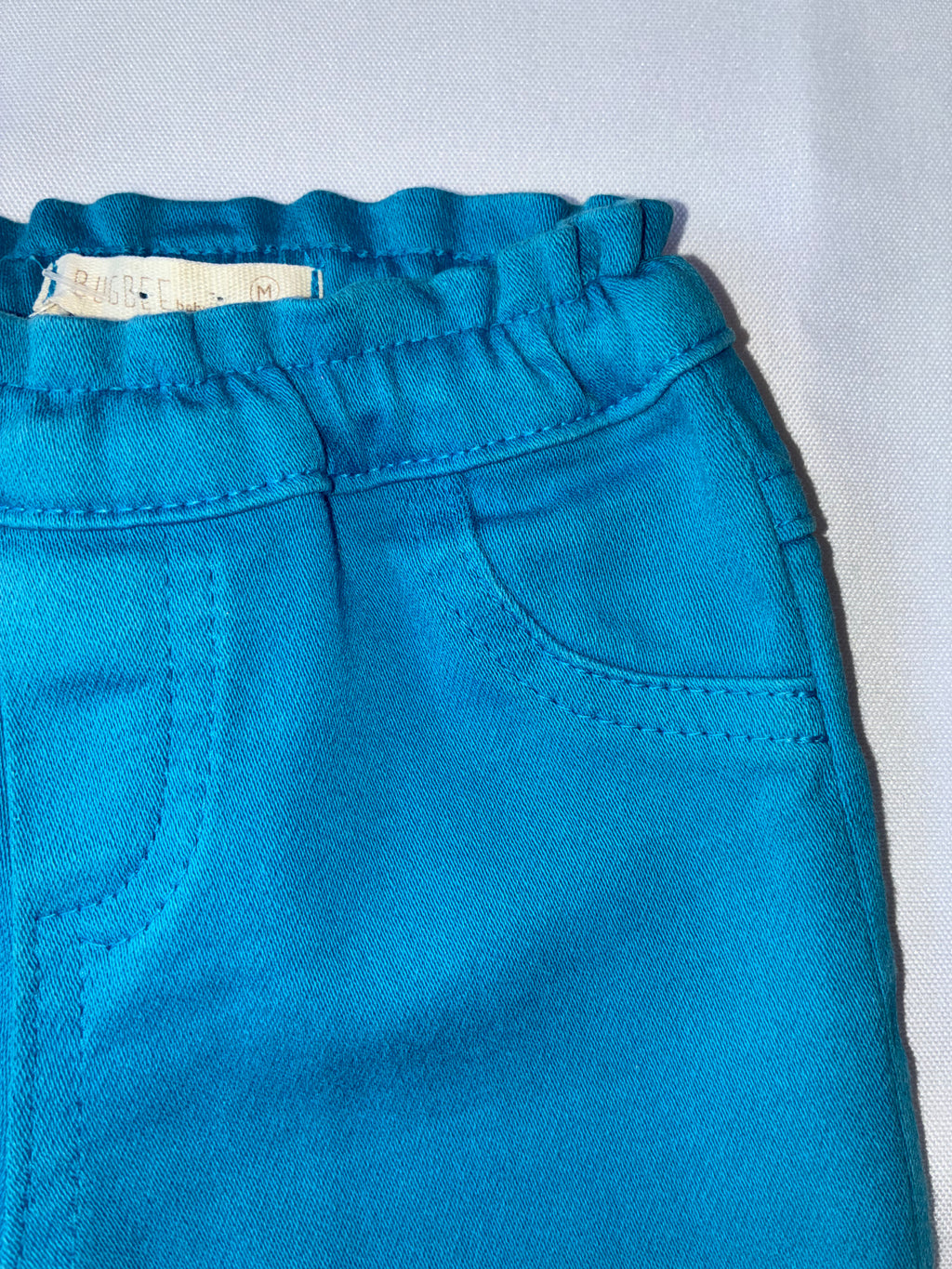 Calça Sarja Moletom Azul Baby Bugbee