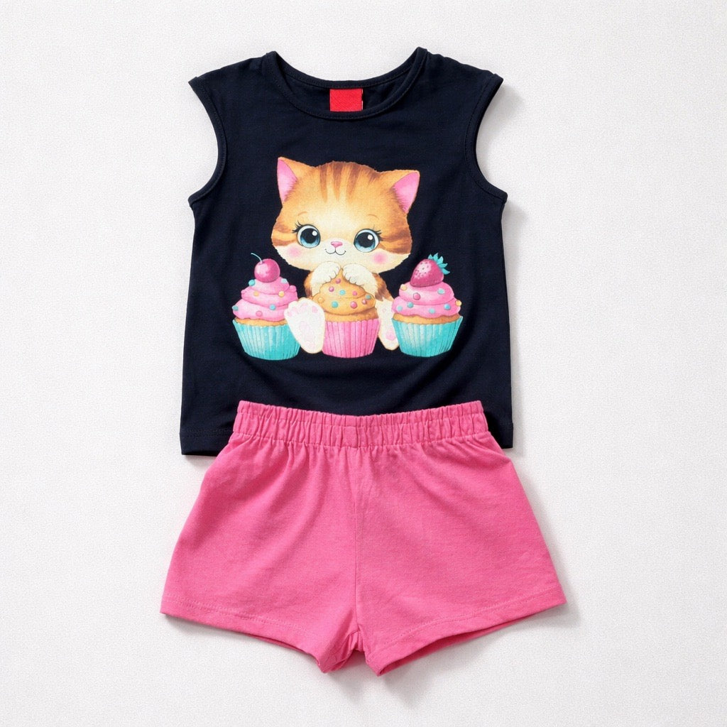 Conjunto Regata Doce Gatinha Kyly