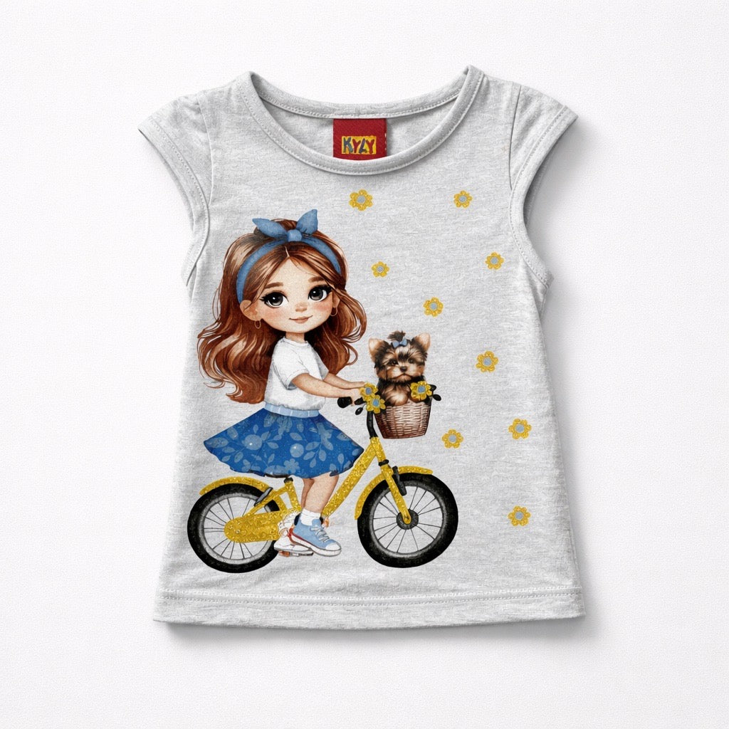 Camiseta Ciclista com Cestinha Kyly