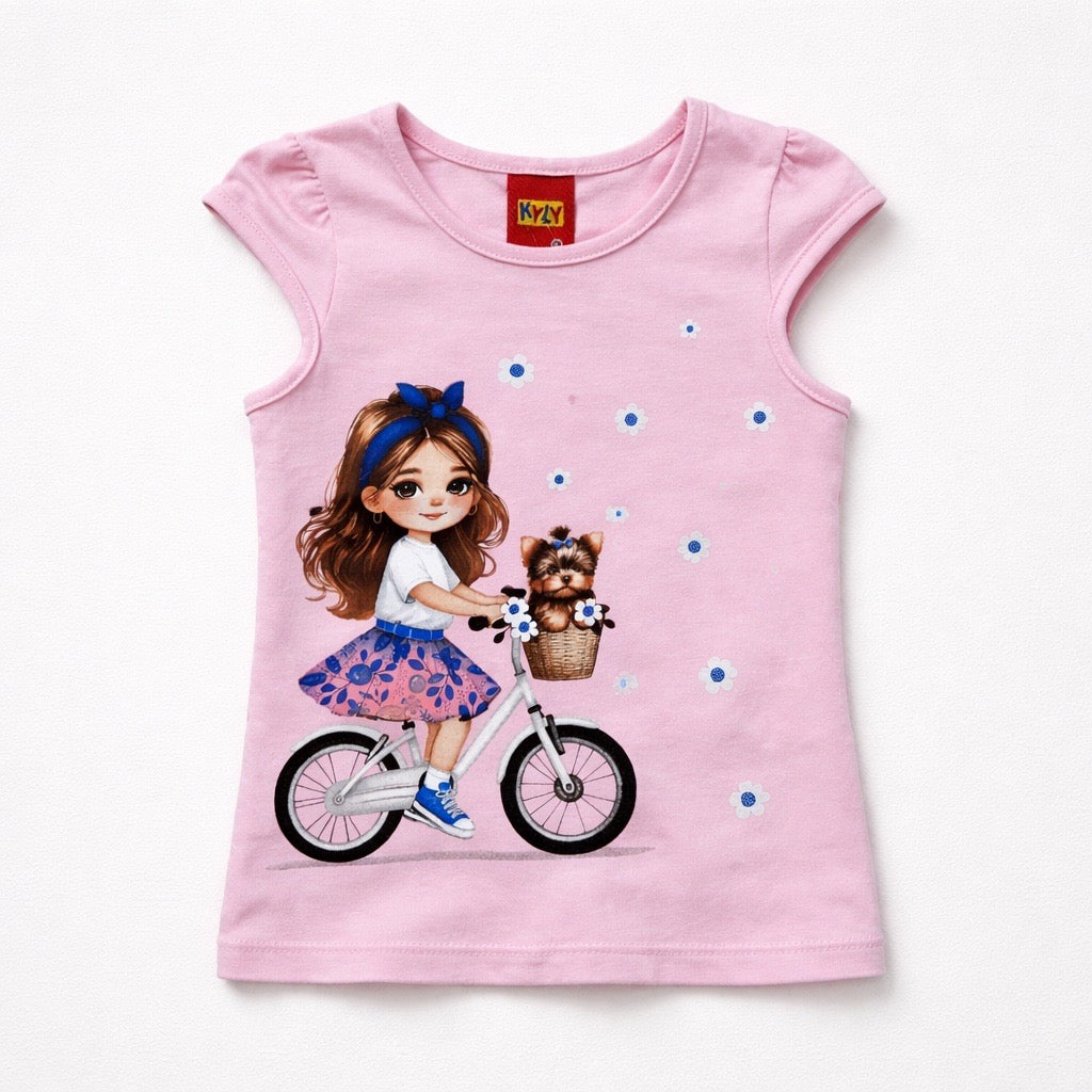 Camiseta Ciclista com Cestinha Kyly