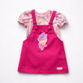 Conjunto Body e Salopete Ice Cream Kukiê