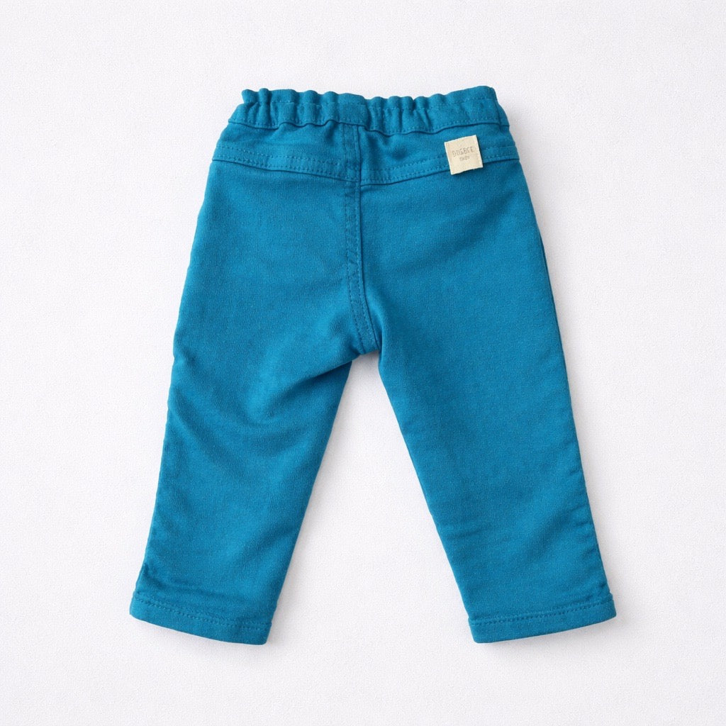 Calça Sarja Moletom Azul Baby Bugbee