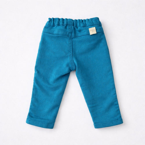 Calça Sarja Moletom Azul Baby Bugbee
