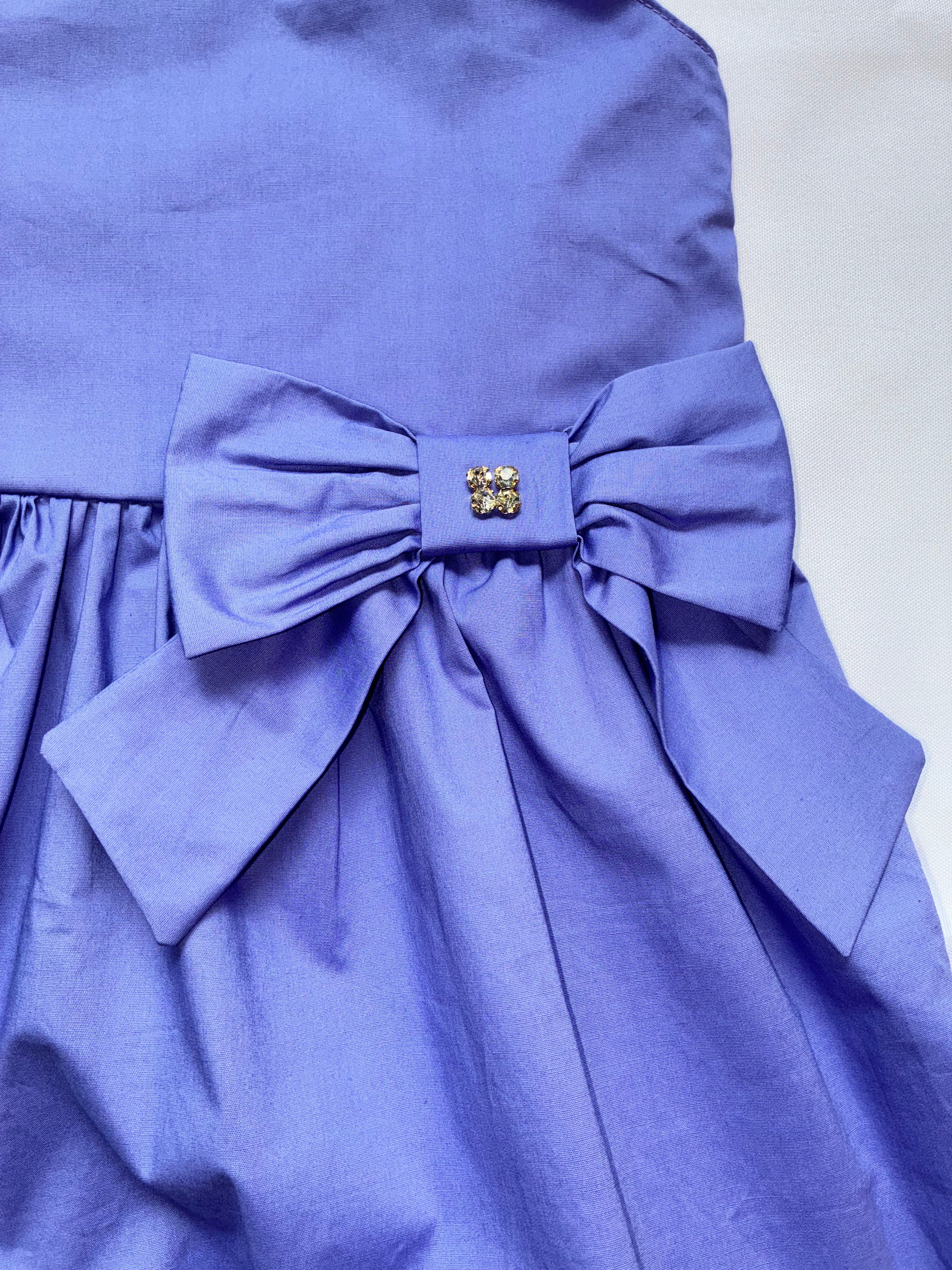 Vestido em Tricoline Roxo Kukie