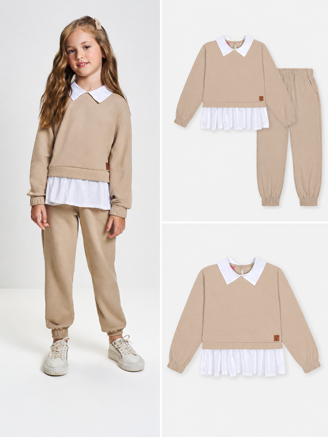 Conjunto Blusão e Calça em Malha Cinti