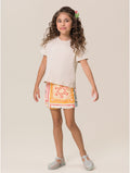 Conjunto Blusa Short-Saia Bege Natural Bugbee