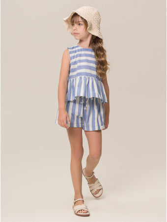 Conjunto Blusa e Shorts Praia Azul Plancton Bugbee