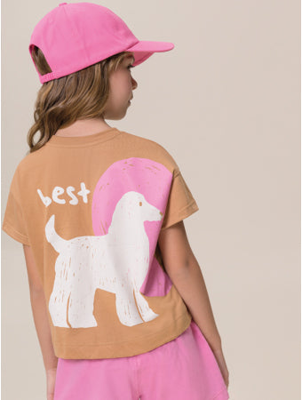 Conjunto Blusa e Shorts em Malha Best Friend Bugbee
