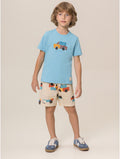 Conjunto Camiseta e Bermuda Carros Bugbee