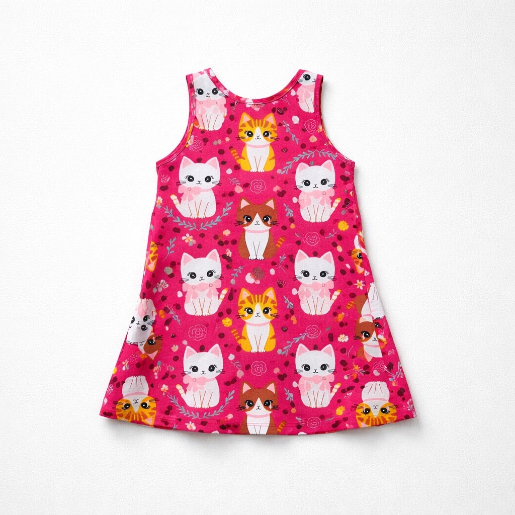 Vestido Regata Gatinhas Kyly