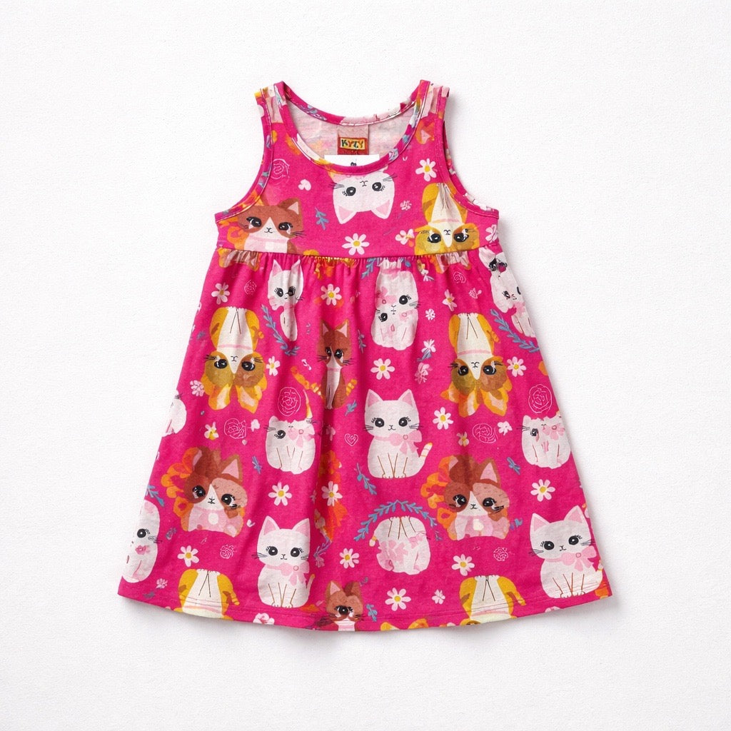 Vestido Regata Gatinhas Kyly