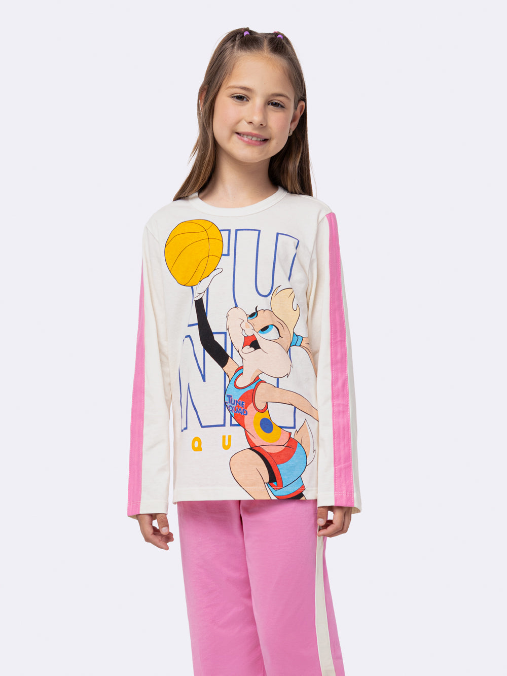 Pijama Manga Longa Infantil Lola Bunny Veggi