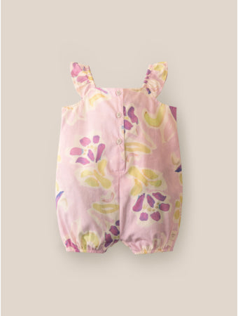 Macaquinho/ Romper Tricoline Floral Bugbee