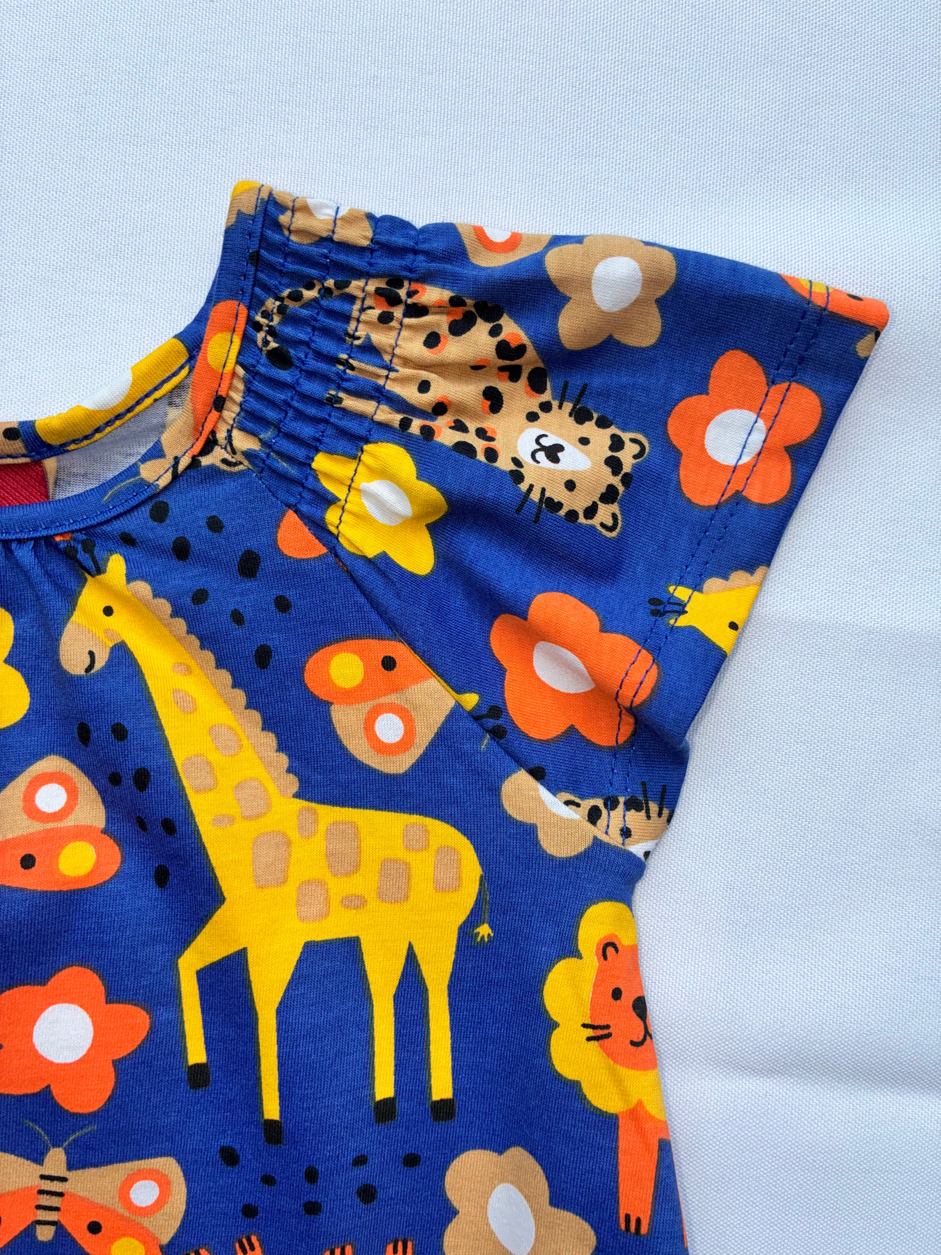 Vestido Infantil Safari Azul Kyly