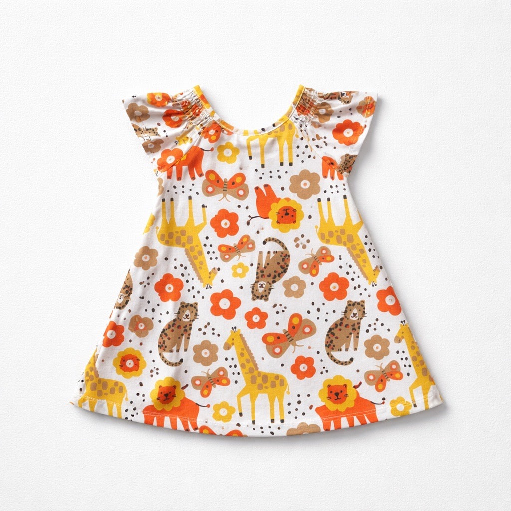 Vestido Infantil Safari Branco Kyly