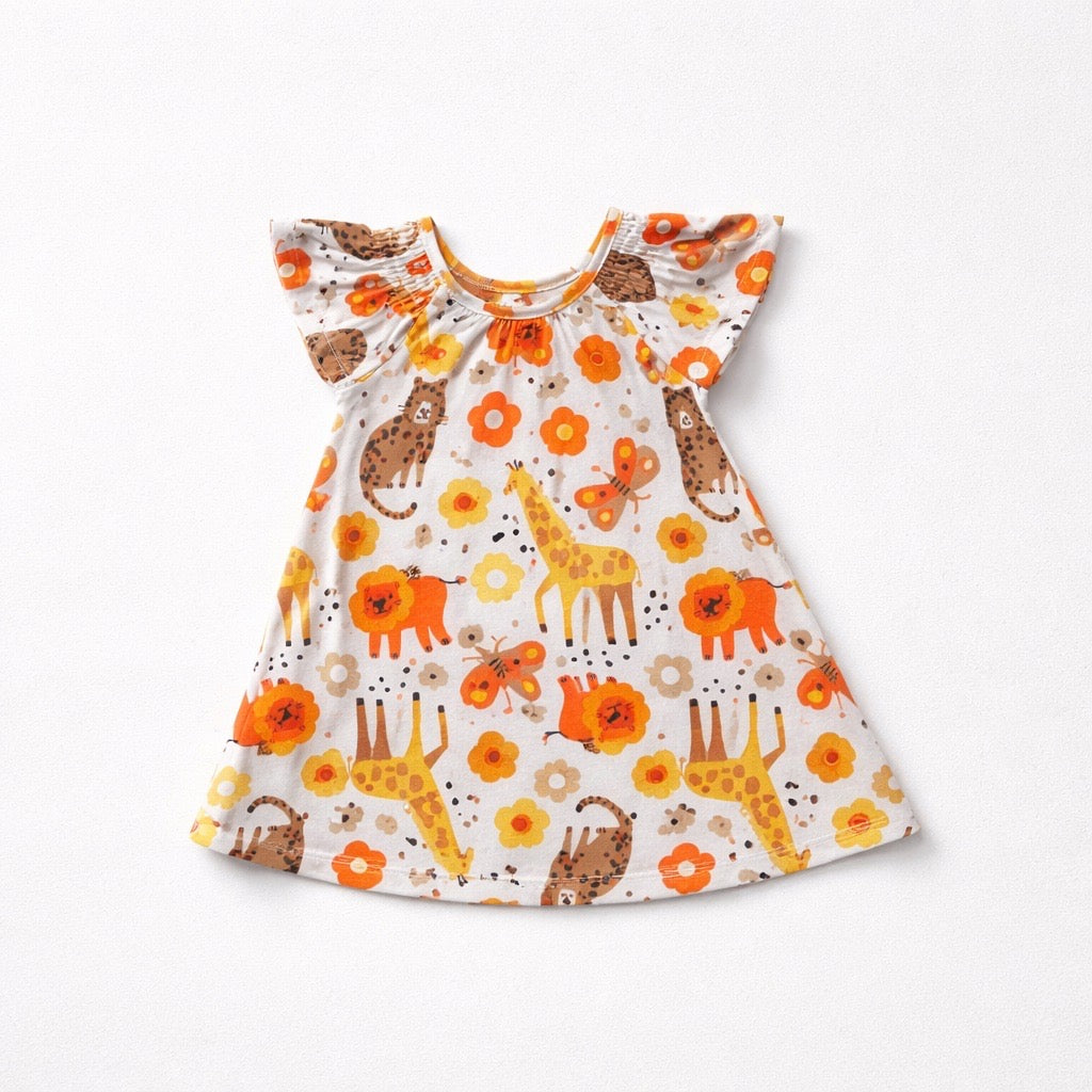 Vestido Infantil Safari Branco Kyly