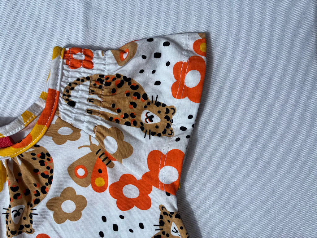 Vestido Infantil Safari Branco Kyly