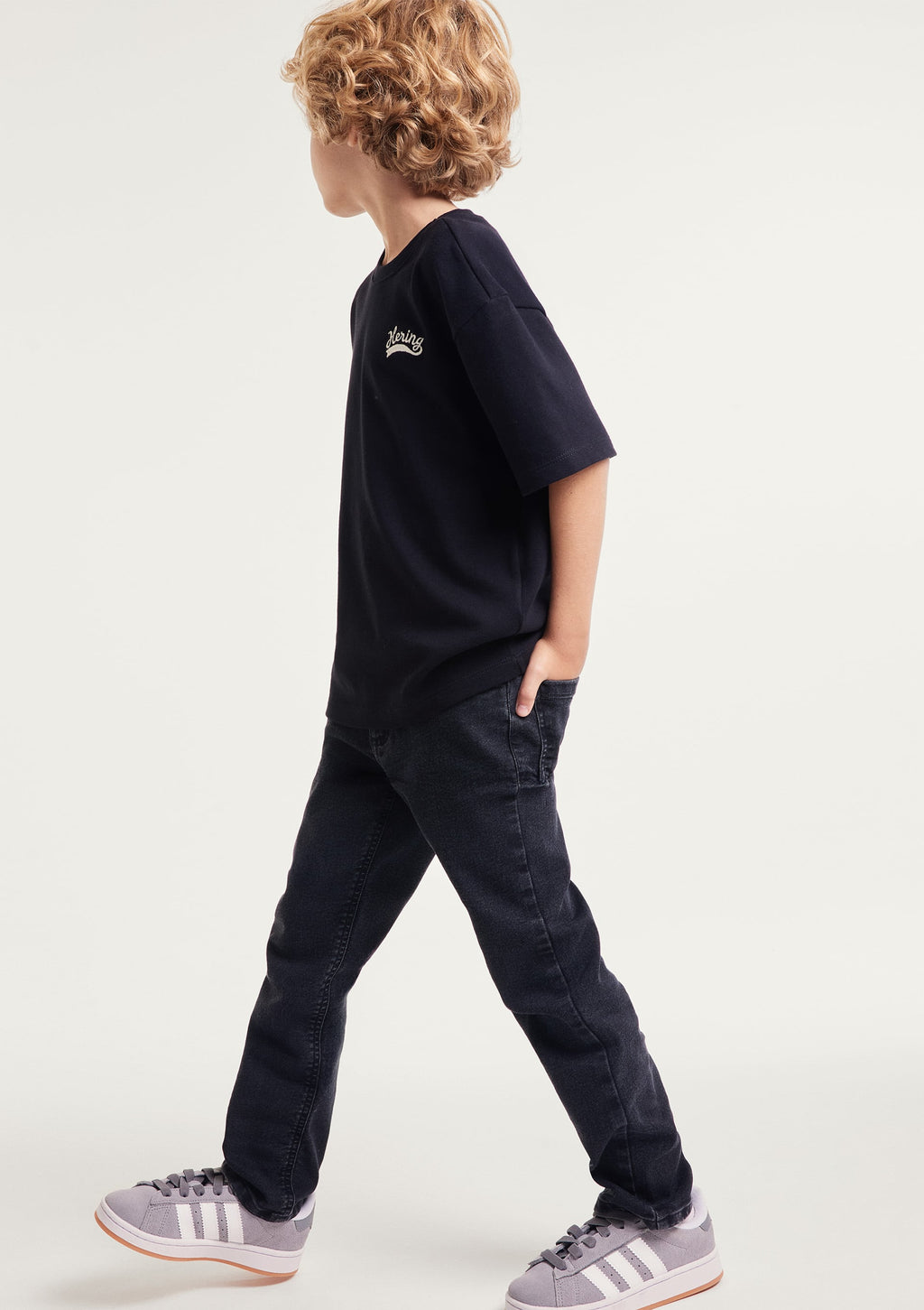 Calça Jeans Slim Preta Hering Kids