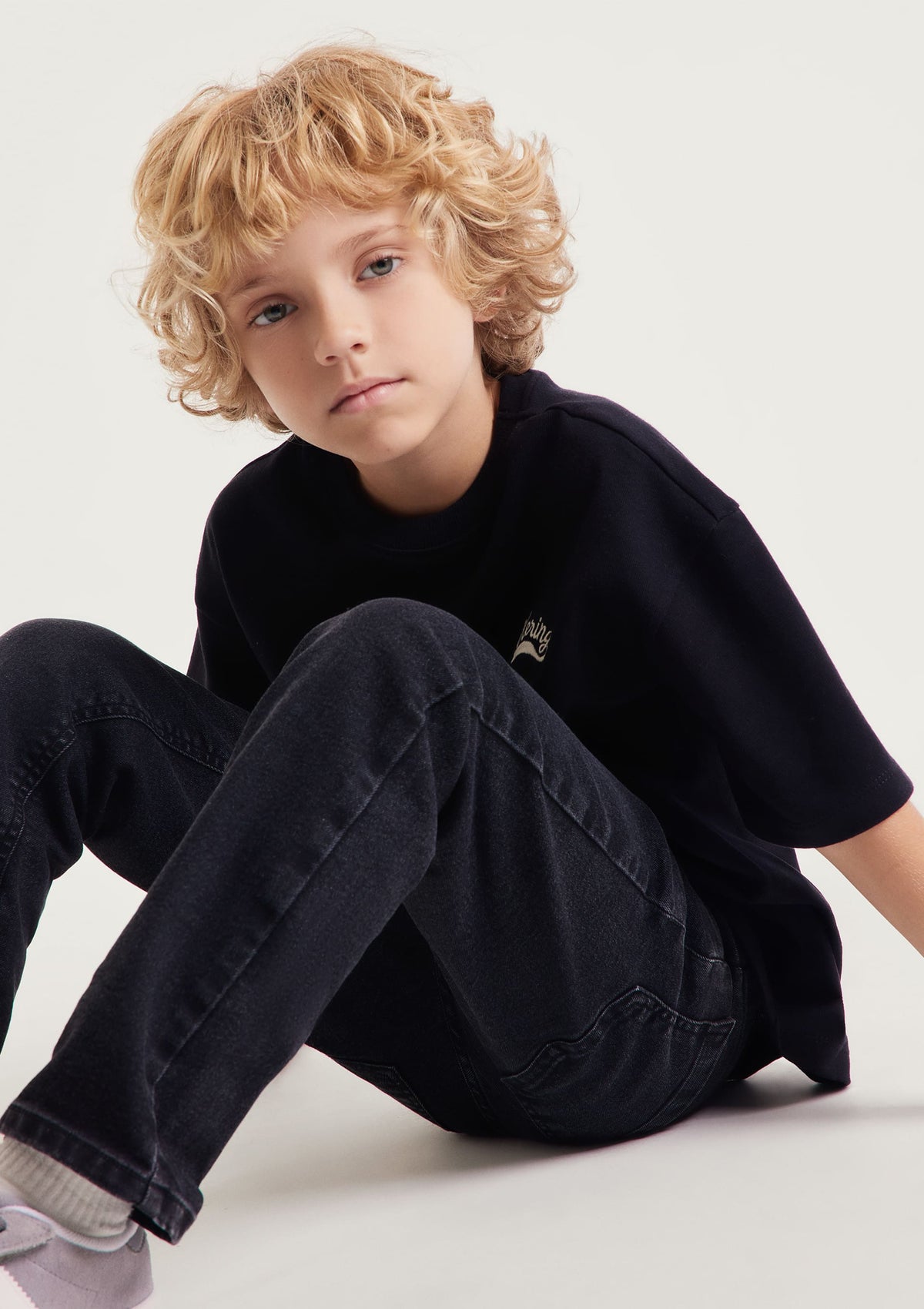 Calça Jeans Slim Preta Hering Kids
