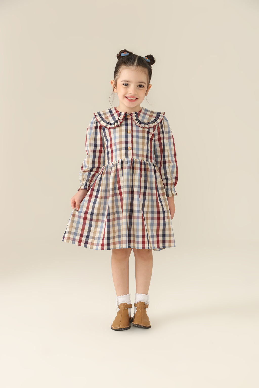 Vestido Antonela Xadrez Petit Môme