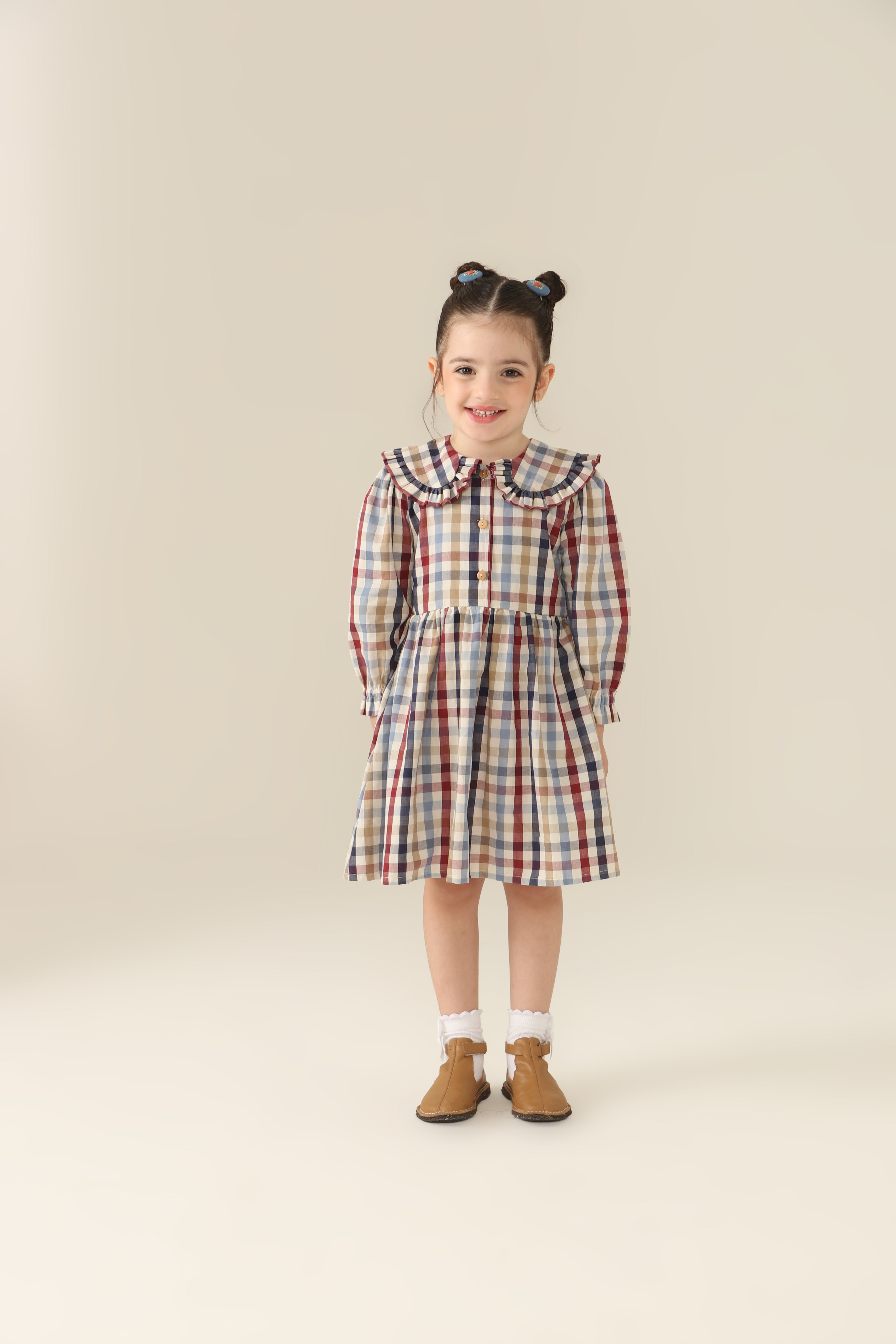 Vestido Antonela Xadrez Petit Môme