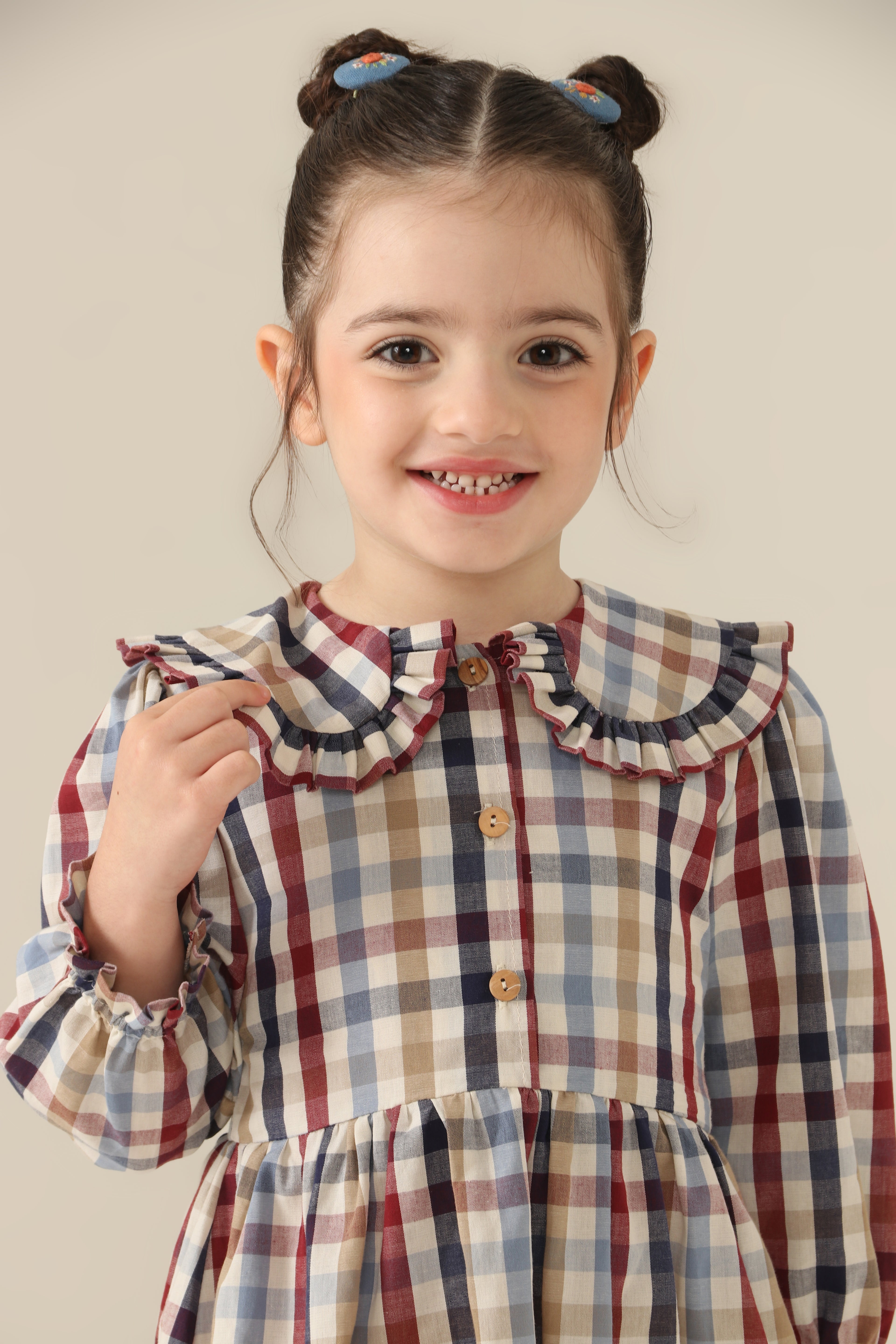 Vestido Antonela Xadrez Petit Môme