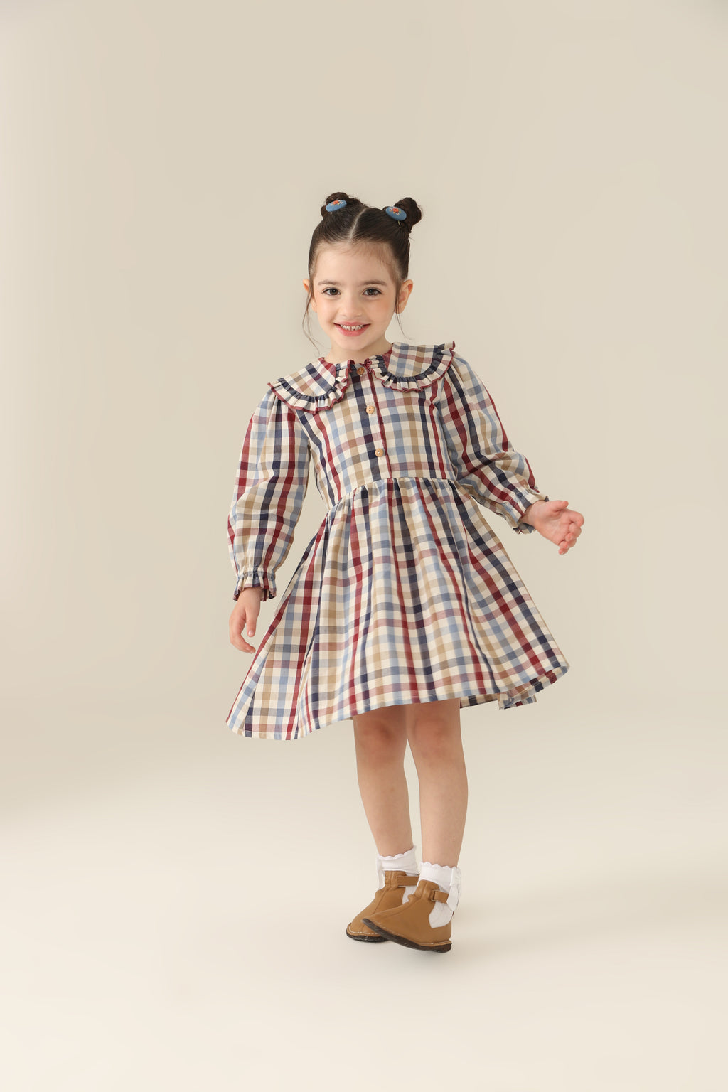 Vestido Antonela Xadrez Petit Môme
